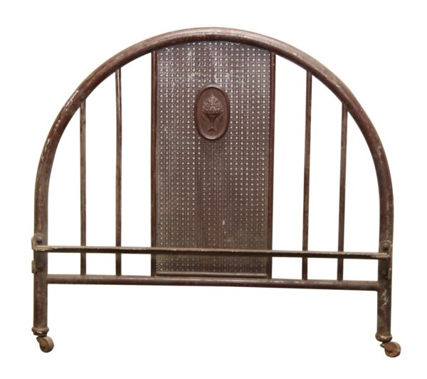 Bedroom - Metal Floral Bed Headboard on Wheels