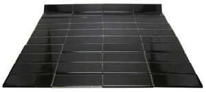 Bull Nose & Cap Tiles - Black Rounded Cap 2 X 6 Tile Set