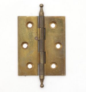 Cabinet & Furniture Hinges - Vintage Corbin 2 x 1.5 in. Brass Cabinet Hinge
