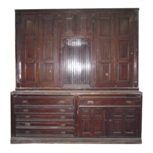 Cabinets - Antique Chestnut Vestment Cabinet Great for Map