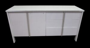 Cabinets - White Wooden Storage Cabinet
