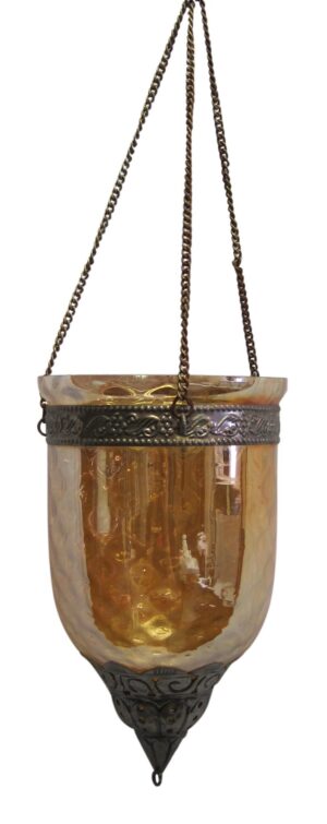 Candle Holders - Orange Iridescent Vintage Candle Holder