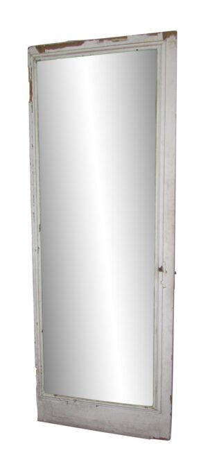 Closet Doors - Antique Wooden Door with Mirror