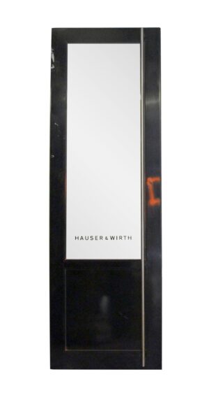 Commercial Doors - Reclaimed Tall Narrow Metal Black Commercial Door 129 x 40