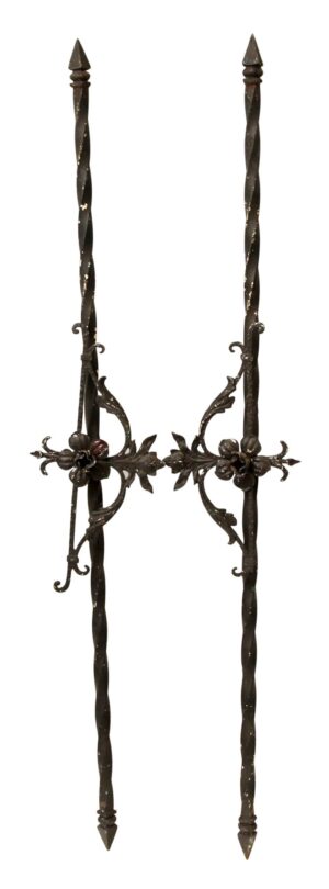 Decorative Metal - Pair of 5 Ft. Turned Metal Bars