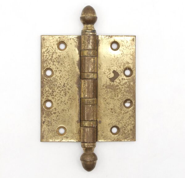 Door Hinges - Vintage 5 x 4.5 in. Polished Brass Ball Bearing Door Hinge