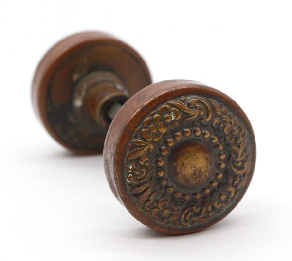 Door Knobs - Pair of 1890s Asymmetrical Bronze Russell & Erwin Door Knobs