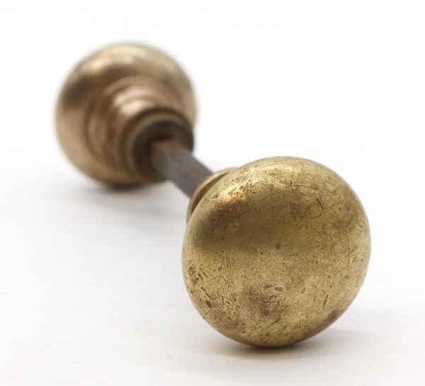 Door Knobs - Pair of Vintage 1.625 in. Brass Petite Door Knobs