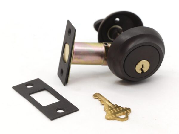 Door Locks - Oil Rubbed Bronze Entry Cylinder Deadbolt Door Lock