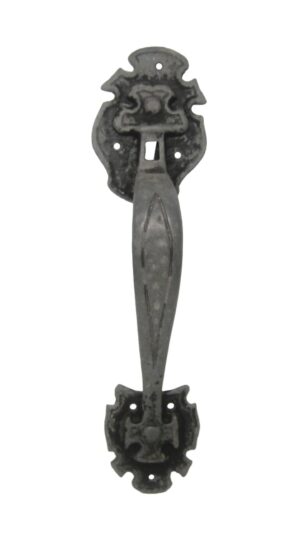 Door Pulls - Antique 13 in. Black Iron Arts & Crafts Door Pull Handle