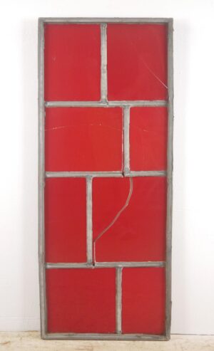 Exclusive Glass - Red Leaded Robert Sowers JFK Airport Stained Glass Window