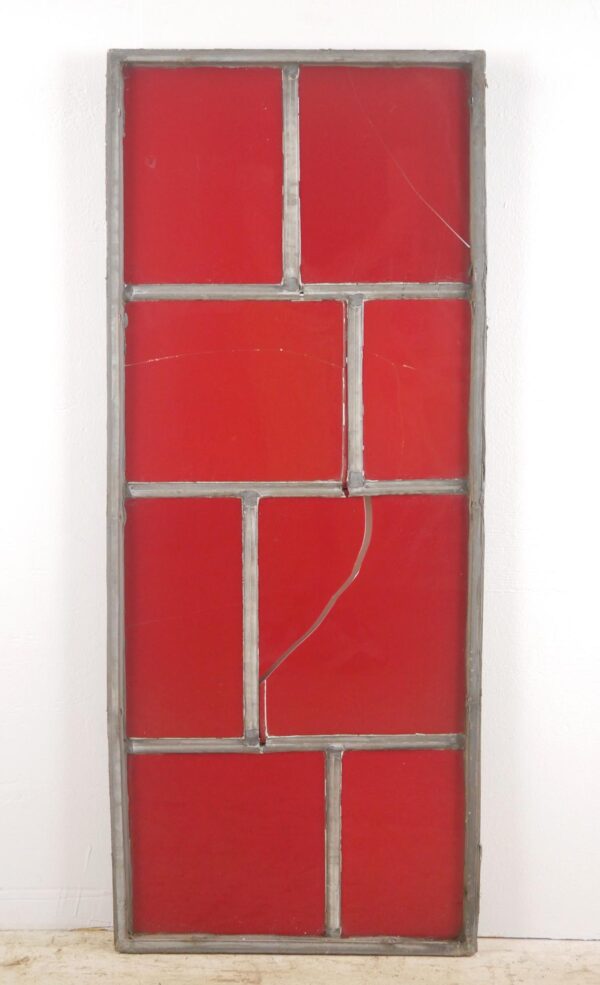 Exclusive Glass - Red Leaded Robert Sowers JFK Airport Stained Glass Window