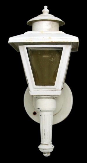 Exterior Lighting - Vintage Traditional White Exterior Porch Sconce