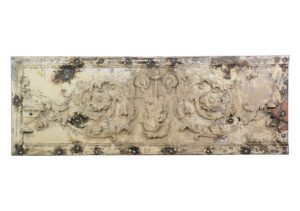 Exterior Materials - Antique 7.3 ft. Iron Frieze Section from NYC Building Cornice