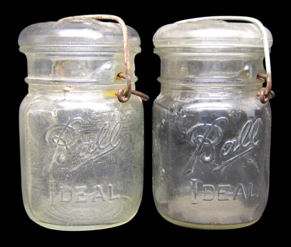 Flea Market - Set of 2 Ball Ideal Glass Jars