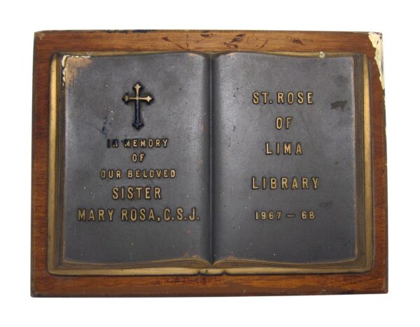 Flea Market - St. Rose of Lima Library Tribute Plaque