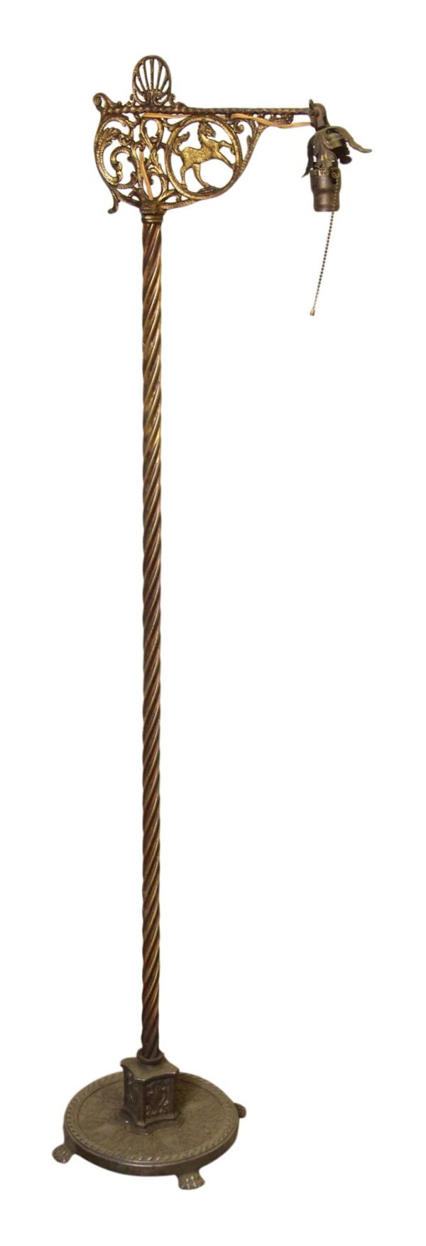 Floor Lamps - Victorian Horse Motif Bronze Finish Cast Iron Floor Lamp