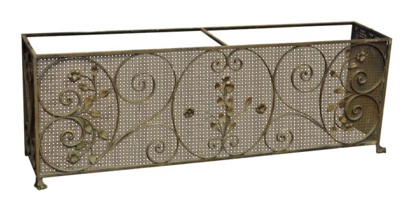 Heating Elements - Ornate Metal Green Radiator Cover