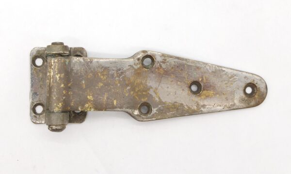 Ice Box Hardware - Vintage 7.5 in. Nickel Brass Ice Box Hinge