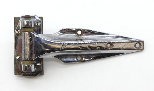 Ice Box Hardware - Vintage 7.75 in. Chrome Over Brass Ice Box Hinge