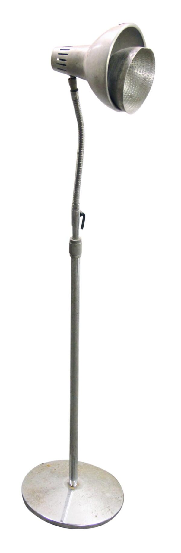 Industrial & Commercial - Adjustable Nickel Industrial Floor Lamp