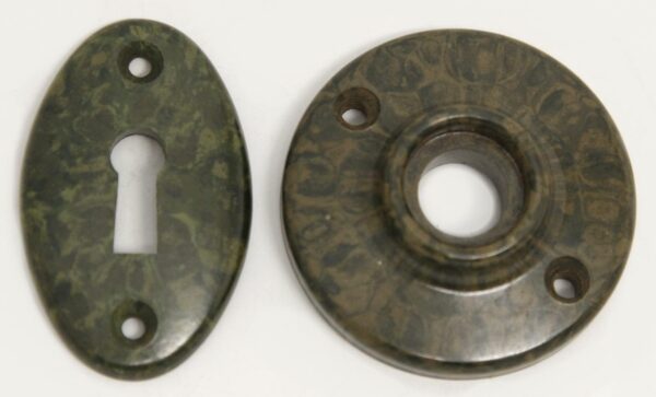 Keyhole Covers - Bakelite Matching Rosette & Keyhole Cover