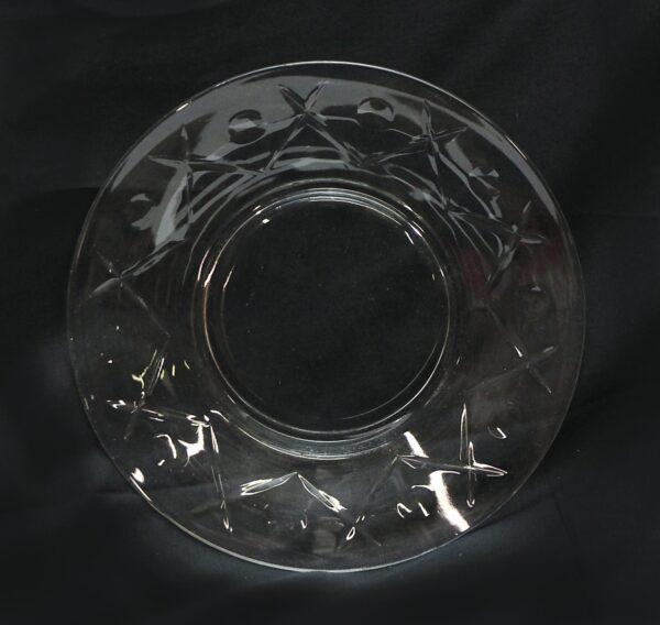 Kitchen - Vintage Etched Glass Entree Plate Set