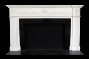 Mantels - Waldorf Astoria Morgan Suite Federal White Wood Mantel
