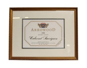 Prints - 1980s Arrowood Ornate Framed Winery Print