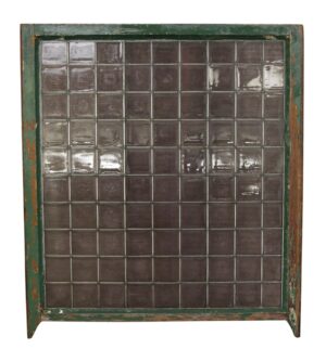 Reclaimed Windows - Zinc Lined Luxfer Prism Purple Glass