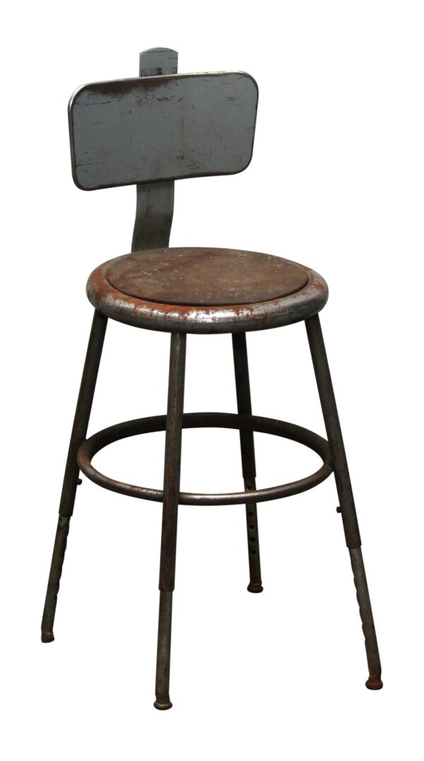 Seating - Aged Factory Stool
