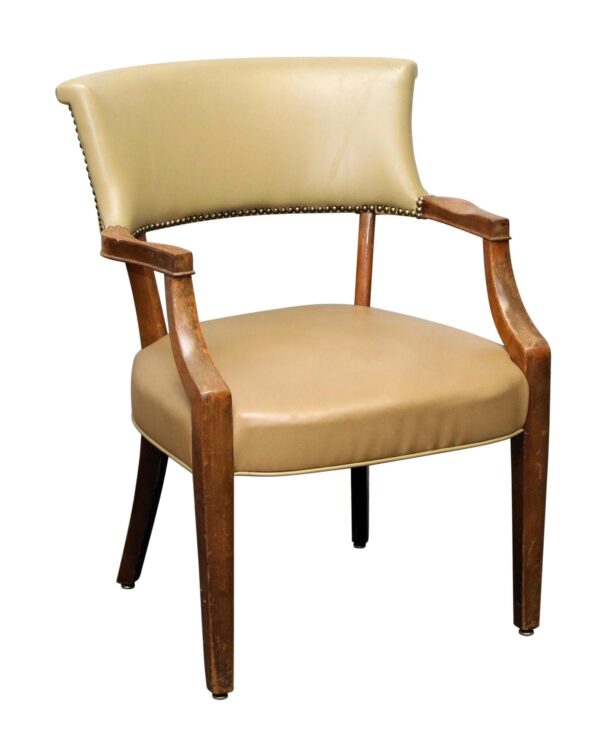 Seating - Studded Vinyl Tan Chair