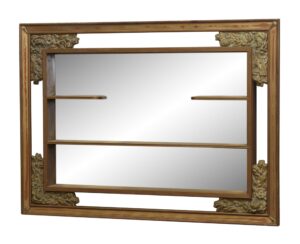 Shelves & Racks - Floral Framed Mirrored Shelf