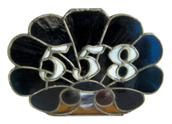 Stained Glass - 558 House Number Stained Glass
