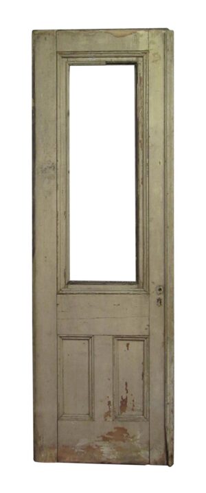 Standard Doors - Half Glass Door with Crackle Paint