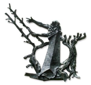 Statues & Sculptures - Bronze Religious Sculpture of Moses Parting The Red Sea