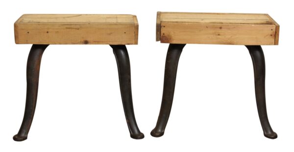 Table Bases - Pair of Vintage Cast Iron Cabriole Legs