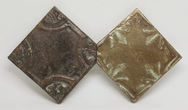 Tin Creations - Decorative Earth Tone Triangular Tin Panel