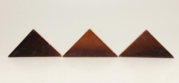 Wall Tiles - Trio of Brown Triangular Tiles