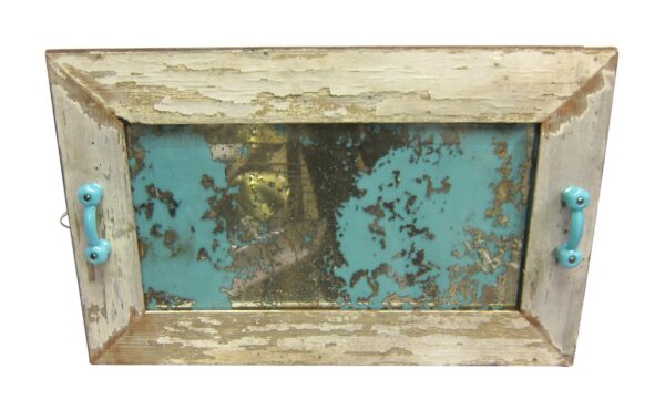 Wood Molding Mirrors - Savaged Wood Mirror with Distressed Glass
