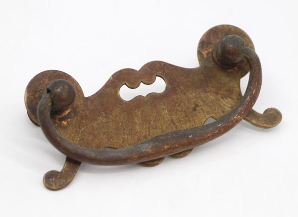 Cabinet & Furniture Pulls - Vintage 4.125 in. Traditional Brass Bail Drawer Pull