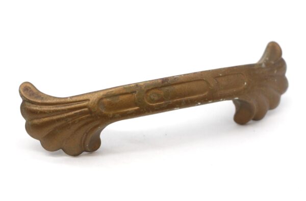 Cabinet & Furniture Pulls - Vintage 5.5 in. Art Deco Bronze Finish Steel Bridge Drawer Pull