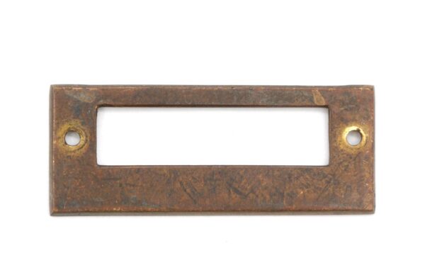 Other Cabinet Hardware - Vintage 2.5 in. Brass Drawer File Label Holder