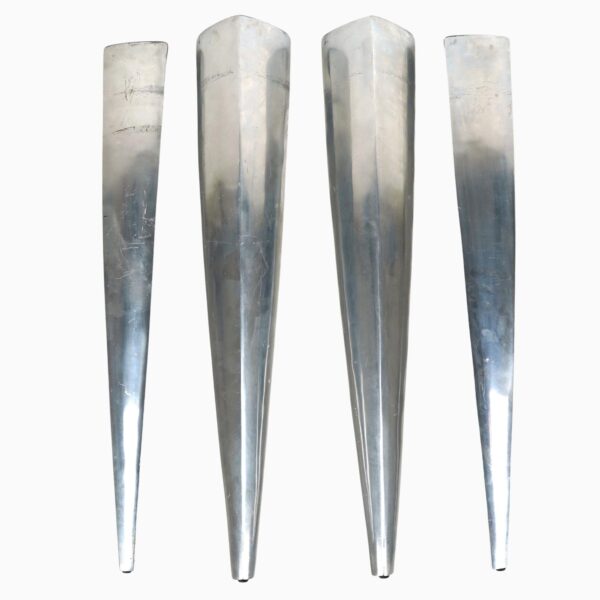Table Bases - Set of 4 Modern Cast Aluminum Hairpin Table Legs