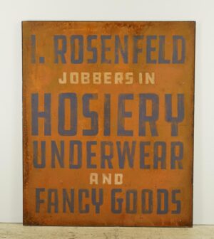 Vintage Signs - Reclaimed 60.375 in. Hosiery Aluminum Movie Prop Store Sign