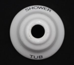 Bathroom - Vintage 2.5 in. White Ceramic Tub Shower Plate Cover