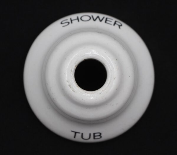 Bathroom - Vintage 2.5 in. White Ceramic Tub Shower Plate Cover