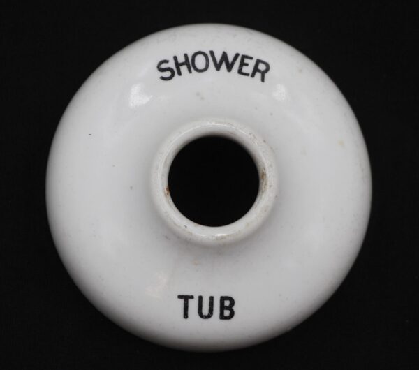 Bathroom - Vintage 2.75 in. White Ceramic Tub Shower Plate Cover