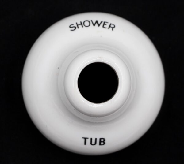 Bathroom - Vintage 3 in. White Ceramic Tub Shower Plate Cover