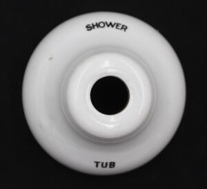 Bathroom - Vintage 3.75 in. White Ceramic Tub Shower Plate Cover